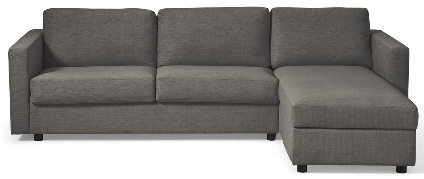 Lindö Pocket - Bäddsoffa 2,5-sits med schäslong, vändbar - Grå