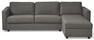 Lindö Pocket - Bäddsoffa 2,5-sits med schäslong, vändbar - Grå