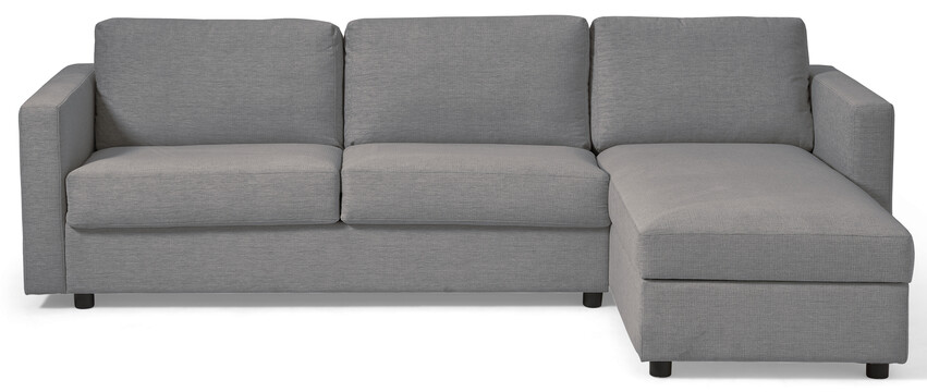 Lindö - Bäddsoffa 2,5-sits med schäslong, vändbar - Grå