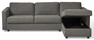 Lindö Pocket - Bäddsoffa 2,5-sits med schäslong, vändbar - Grå