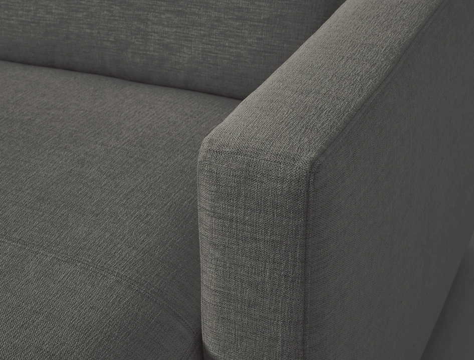 Lindö - Bäddsoffa 2,5-sits med schäslong, vändbar - Grå