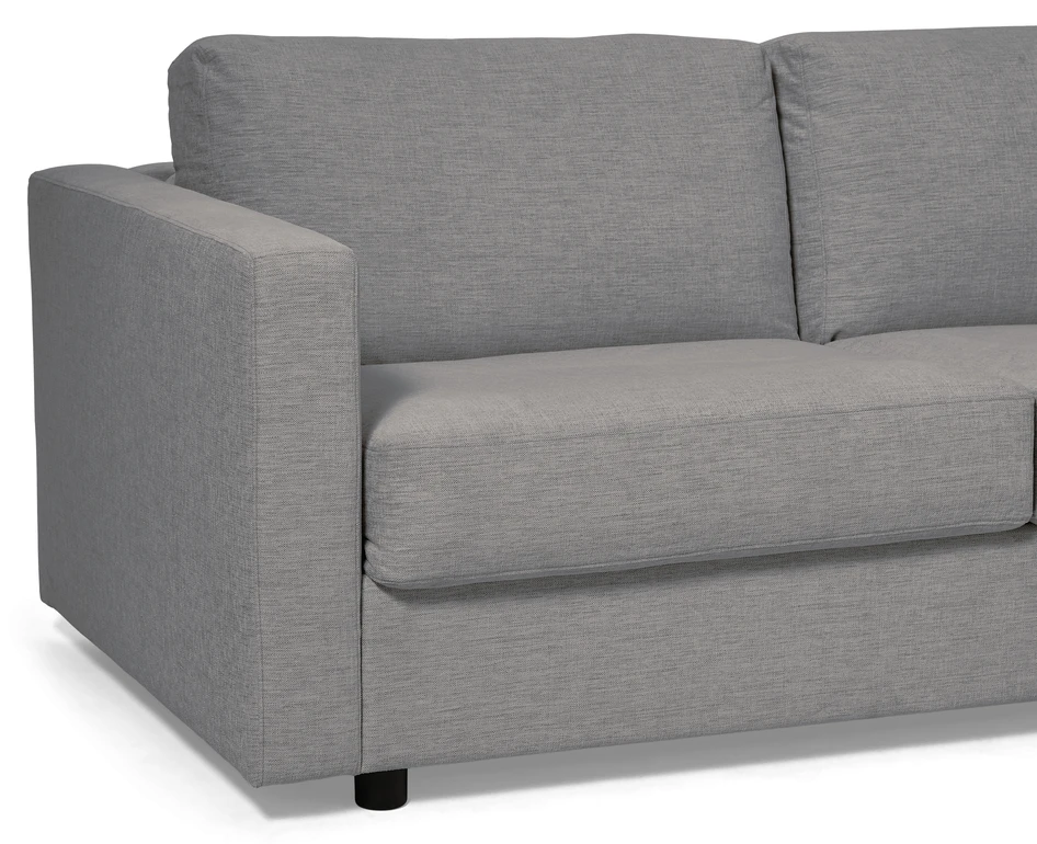Lindö - Bäddsoffa 2,5-sits med schäslong, vändbar - Grå