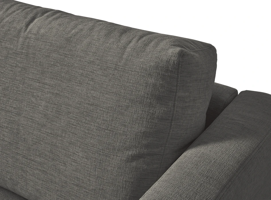 Lindö - Bäddsoffa 2,5-sits med schäslong, vändbar - Grå