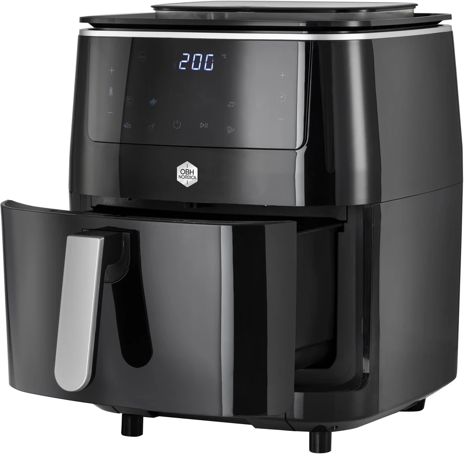 Easy Fry & Grill - Airfryer, 6,5 L, 3-i-1: arifryer, grill och ångkokare - Svart