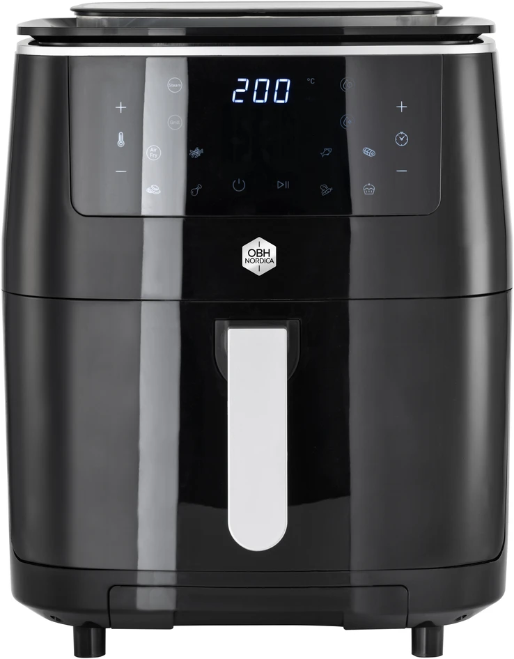 Easy Fry & Grill - Airfryer, 6,5 L, 3-i-1: arifryer, grill och ångkokare - Svart