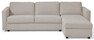 Lindö Pocket - Bäddsoffa 2,5-sits med schäslong, vändbar - Vit