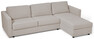 Lindö Pocket - Bäddsoffa 2,5-sits med schäslong, vändbar - Vit