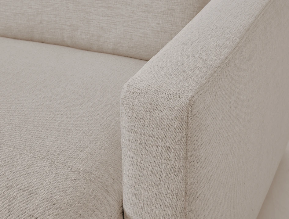 Lindö Pocket - Bäddsoffa 2,5-sits med schäslong, vändbar - Vit