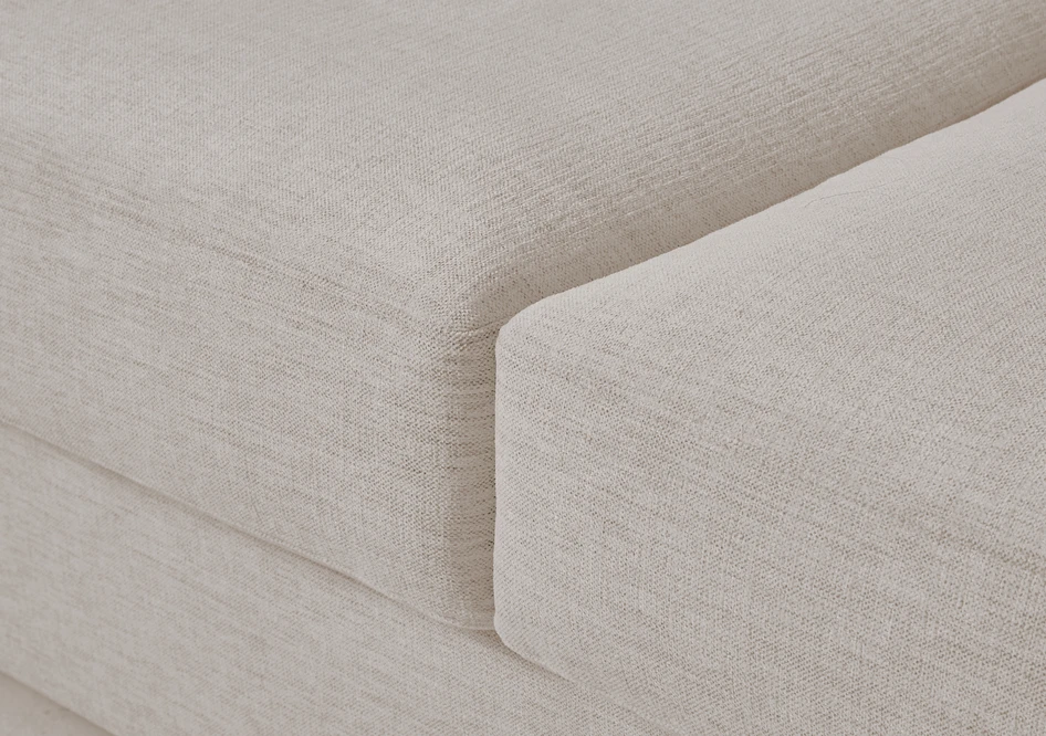 Lindö Pocket - Bäddsoffa 2,5-sits med schäslong, vändbar - Vit