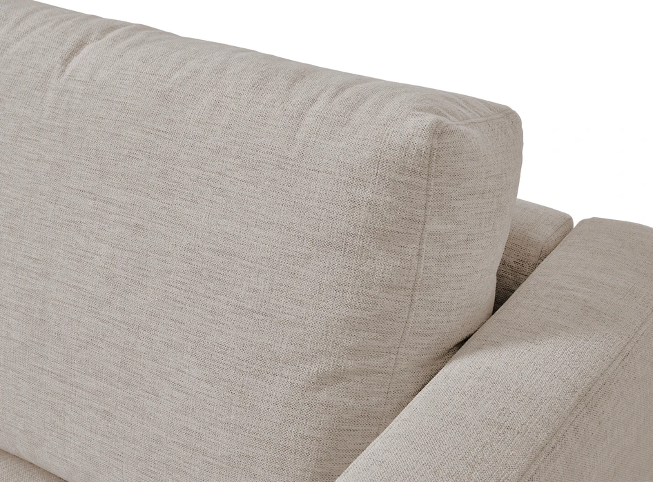 Lindö Pocket - Bäddsoffa 2,5-sits med schäslong, vändbar - Vit
