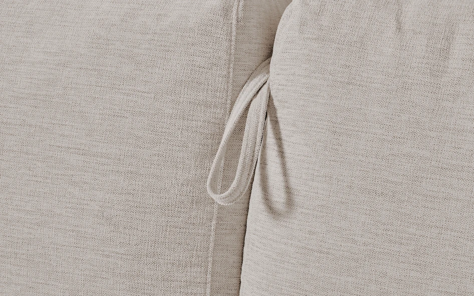 Lindö Pocket - Bäddsoffa 2,5-sits med schäslong, vändbar - Vit