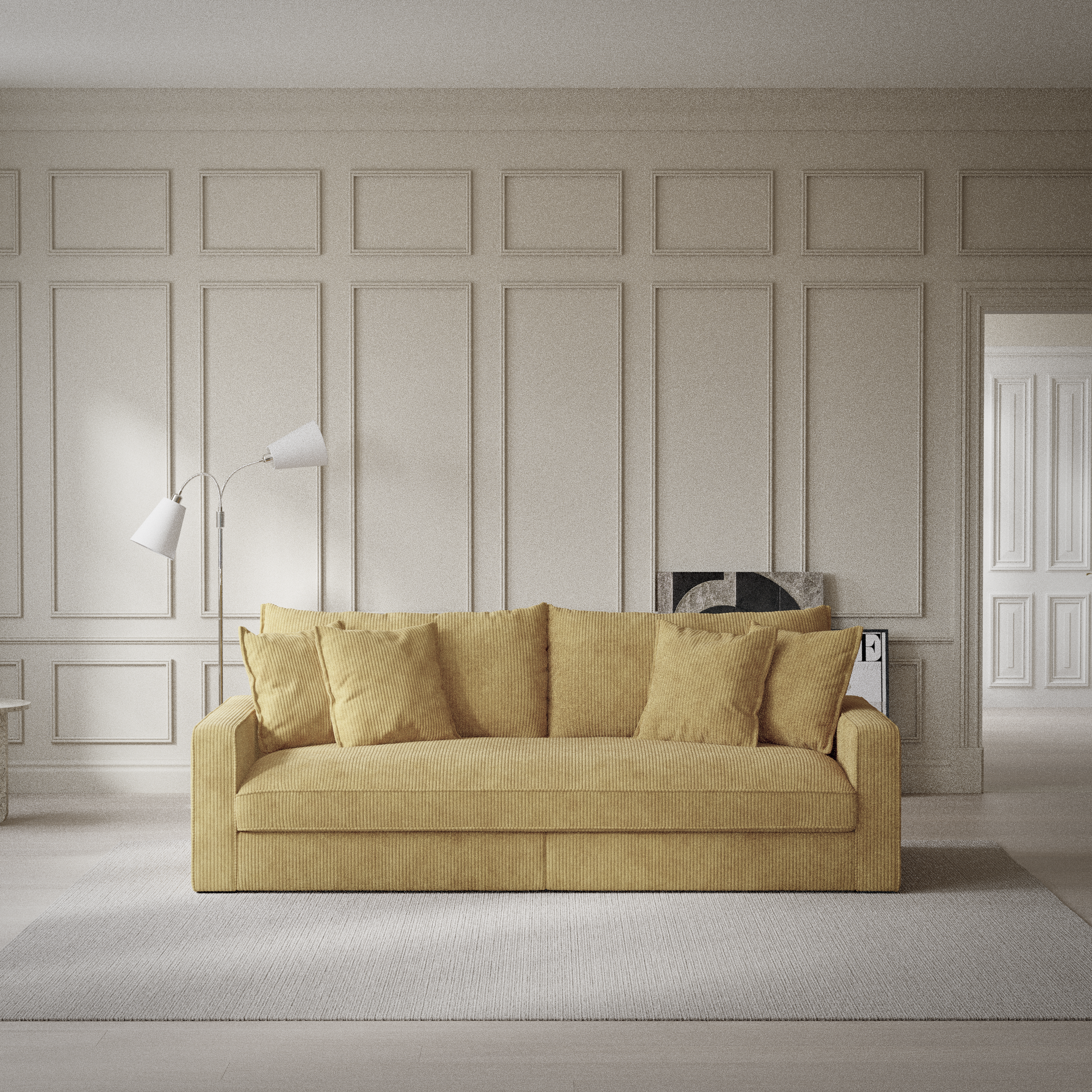 Rossi - 3-sits soffa, hel dyna - inspiration