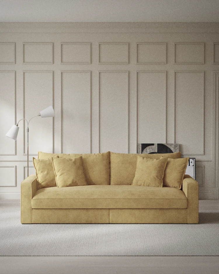 Rossi - 3-sits soffa, hel dyna - inspiration