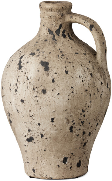 Plutos - Urna/vas, H 25 Ø 16/3 cm - Beige
