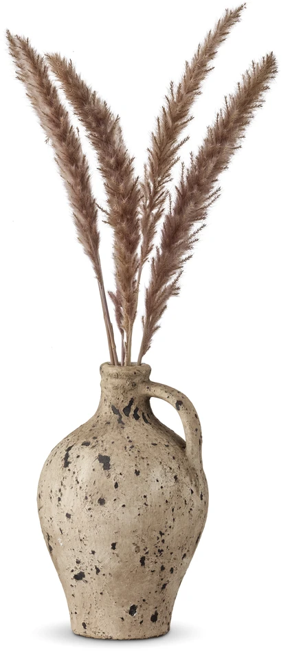 Plutos - Urna/vas, H 25 Ø 16/3 cm - Beige