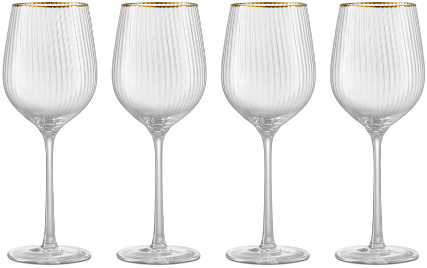 Palermo - Rödvinsglas, Ø 8,4 H 23 cm, 40 cl, 4-pack - Vit