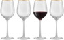Palermo - Rödvinsglas, Ø 8,4 H 23 cm, 40 cl, 4-pack - Vit
