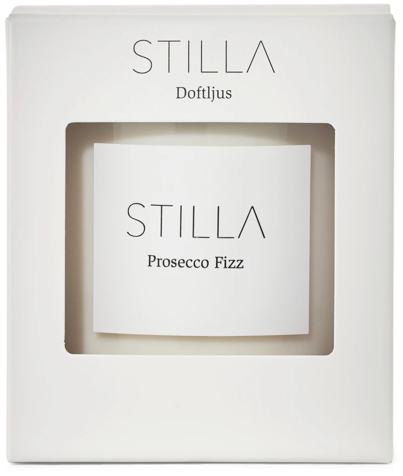 Stilla - Doftljus, Prosecco Fizz, brinntid 45 h, 300 gr - Vit