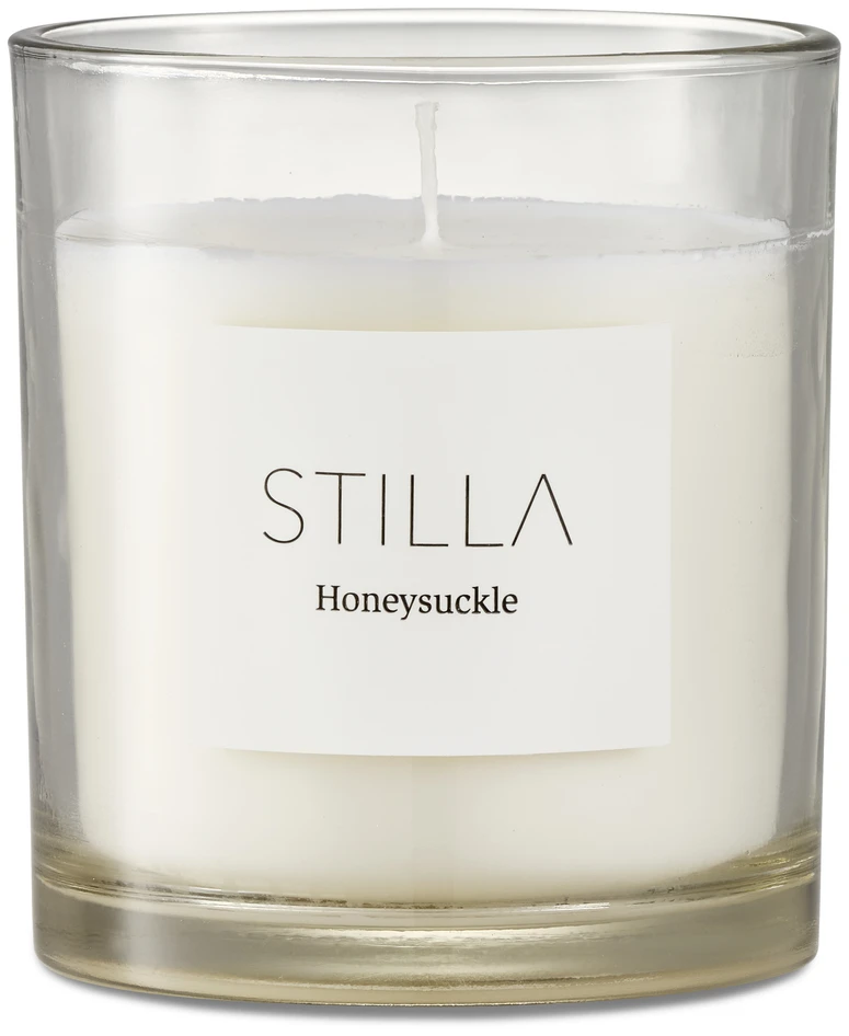 Stilla - Doftljus, Honeysuckle, brinntid 45 h, 300 gr - Vit