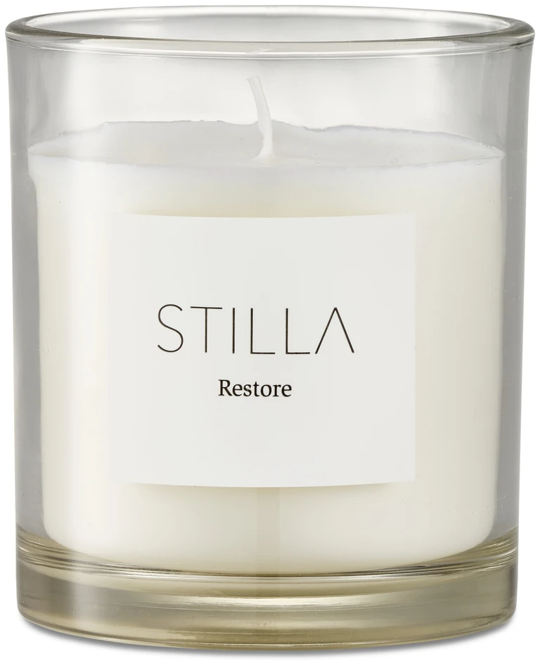 Stilla - Doftljus, Restore, brinntid 45 h, 300 gr - Vit