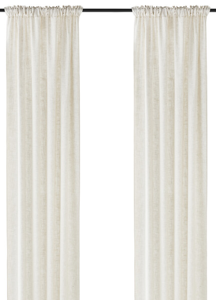 Linnelle - Gardin, 140x250 cm, 2-pack - Beige