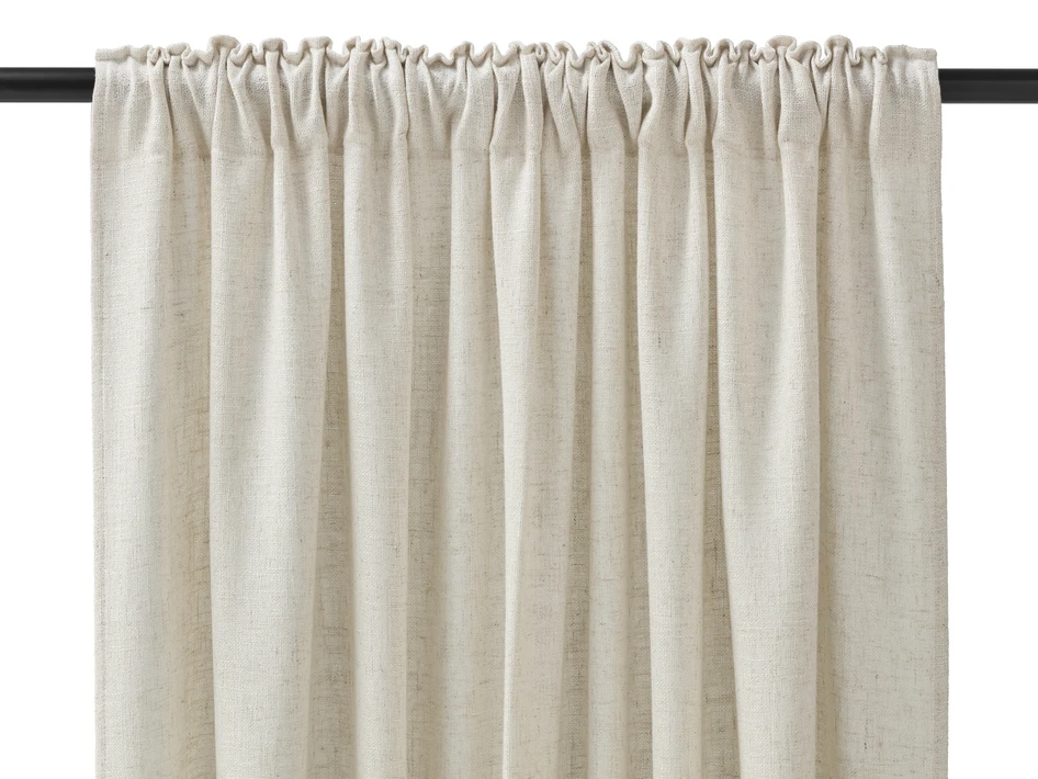 Linnelle - Gardin, 2-pack, 140x250 cm - Beige