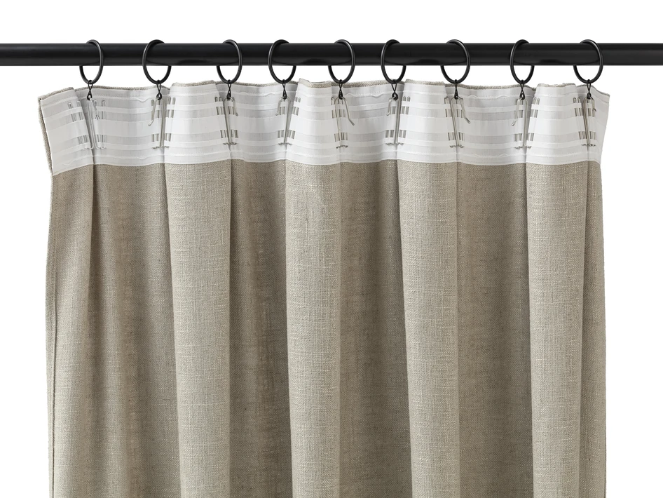 Linnelle - Gardin, 2-pack, 140x250 cm - Beige