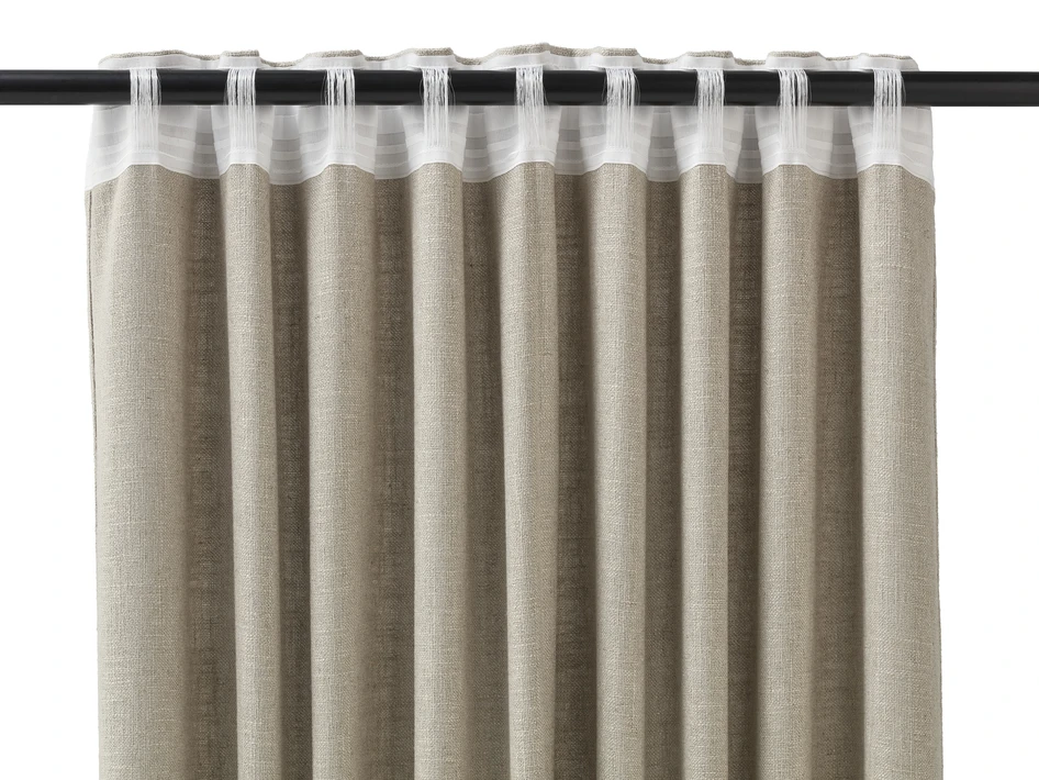 Linnelle - Gardin, 2-pack, 140x250 cm - Beige