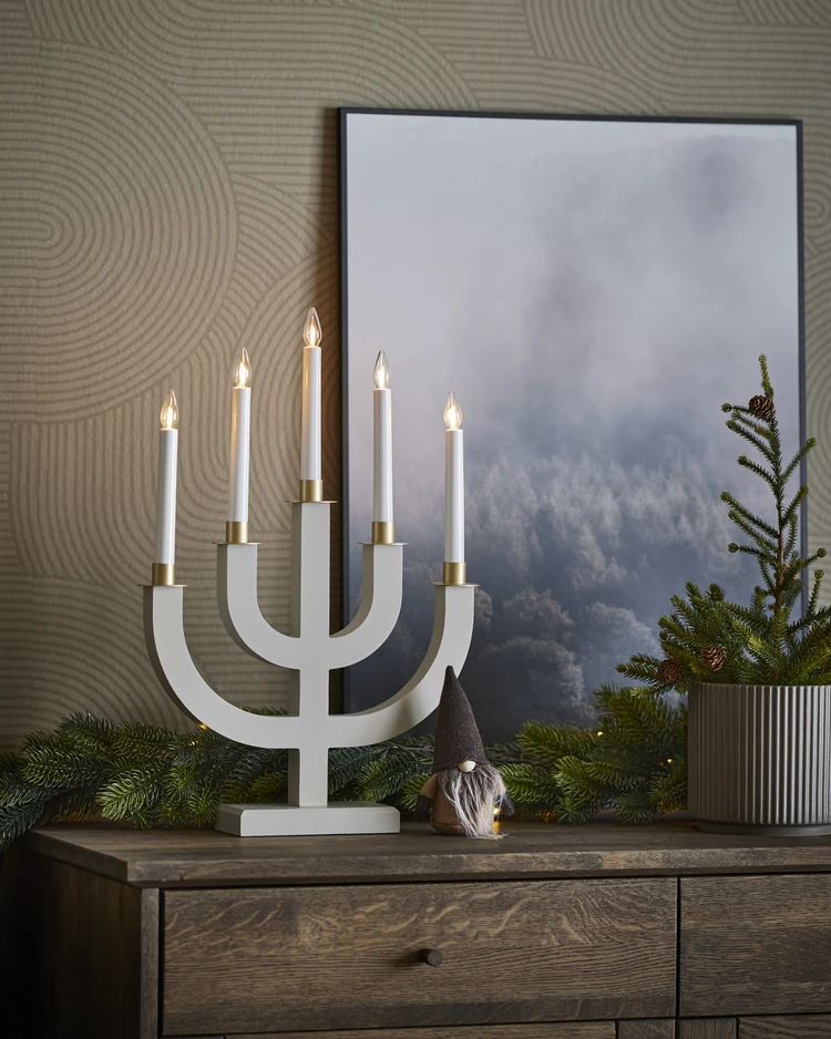 Edith - Adventsljusstake, 33x8x50 cm - inspiration