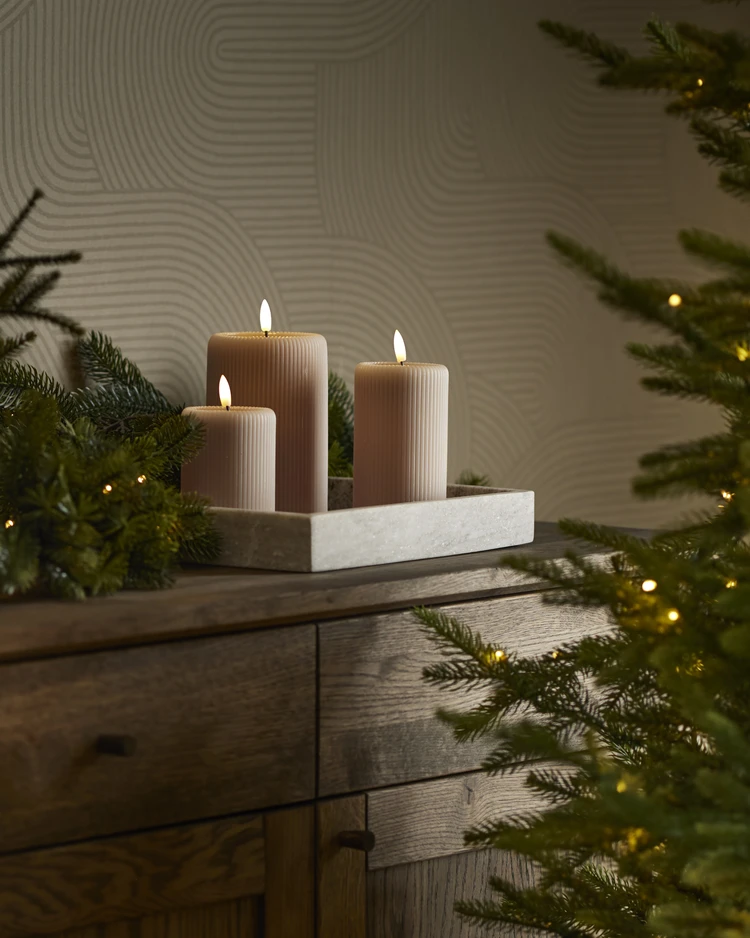 Stråla - LED-ljus, H 13 Ø 7,5 cm, timer - inspiration
