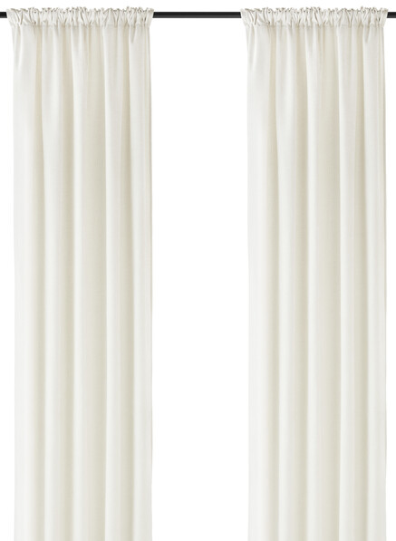 Carla - Gardin, 140x300 cm, 2-pack - Vit
