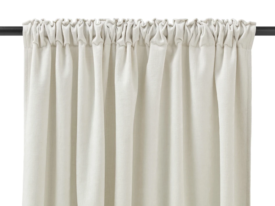 Carla - Gardin, 2-pack, 140x300 cm - Vit