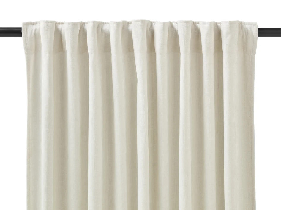 Carla - Gardin, 2-pack, 140x300 cm - Vit