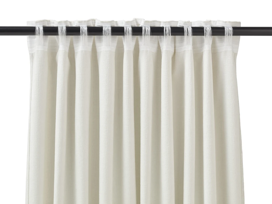 Carla - Gardin, 2-pack, 140x300 cm - Vit