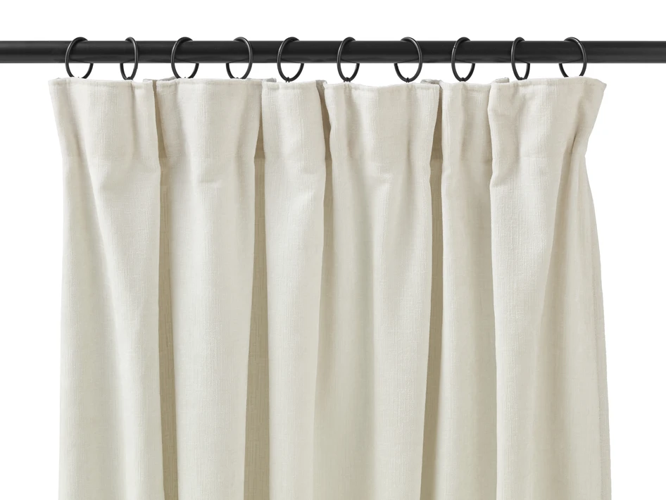 Carla - Gardin, 2-pack, 140x300 cm - Vit