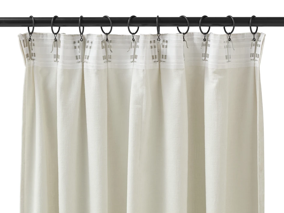 Carla - Gardin, 2-pack, 140x300 cm - Vit