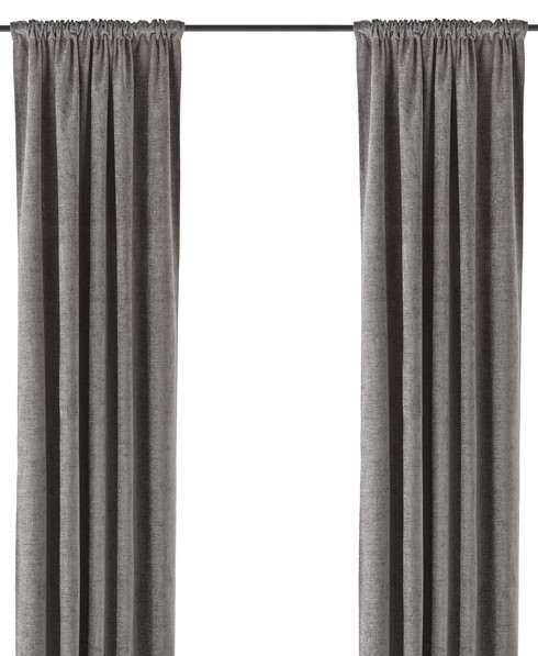 Carla - Gardin, 140x300 cm, 2-pack - Brun