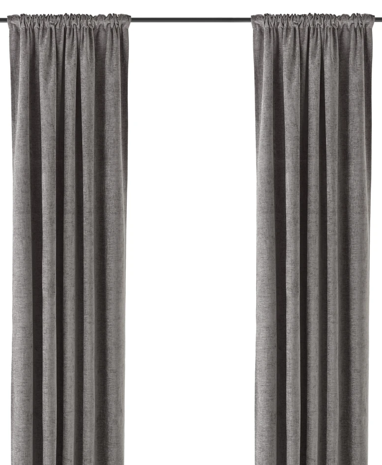 Carla - Gardin, 2-pack, 140x300 cm - Brun