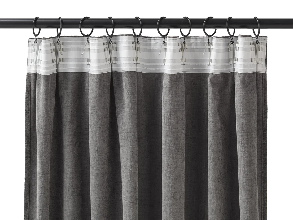 Carla - Gardin, 2-pack, 140x300 cm - Brun