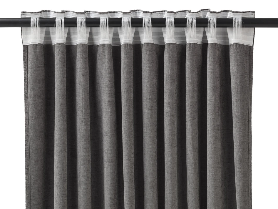 Carla - Gardin, 2-pack, 140x300 cm - Brun