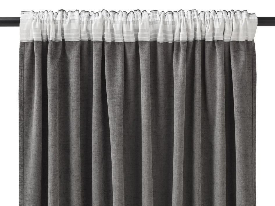 Carla - Gardin, 2-pack, 140x300 cm - Brun