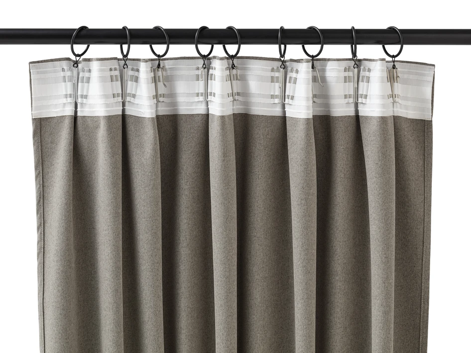 Dawn - Mörkläggningsgardin, 2-pack,135x300 cm - Brun