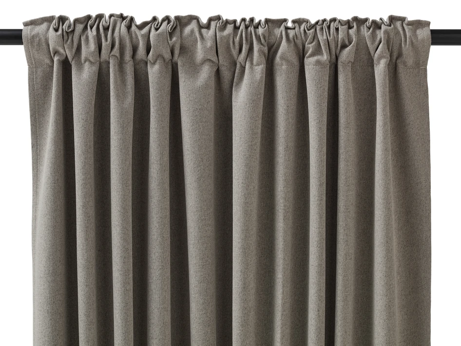 Dawn - Mörkläggningsgardin, 2-pack,135x300 cm - Brun