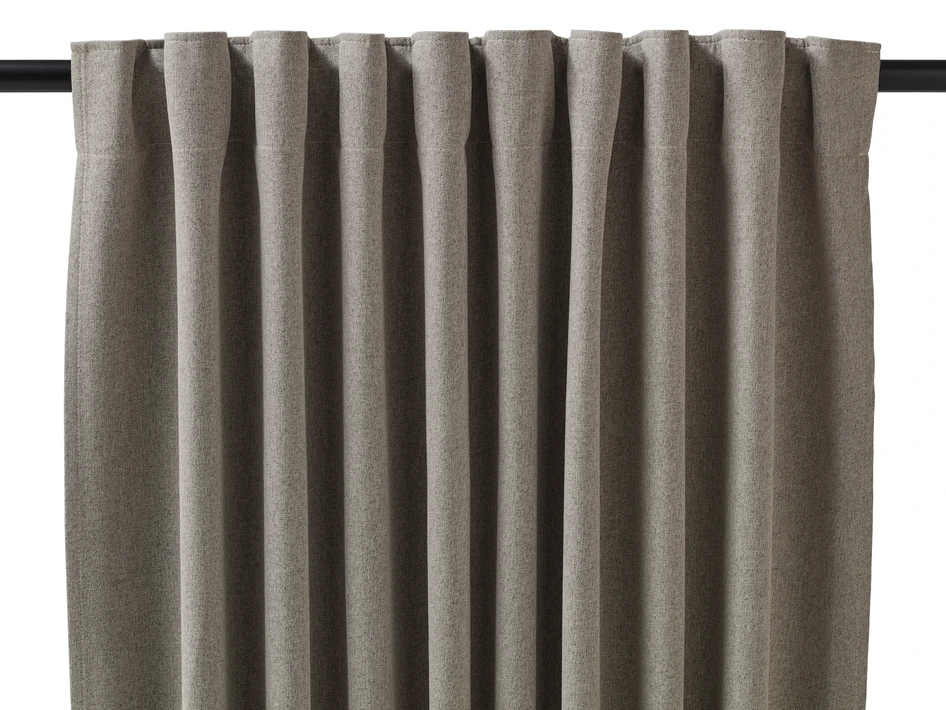 Dawn - Mörkläggningsgardin, 2-pack,135x300 cm - Brun