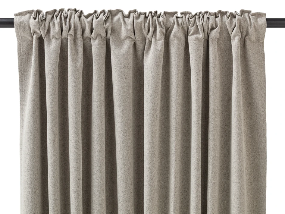 Dawn - Mörkläggningsgardin, 2-pack,135x300 cm - Beige