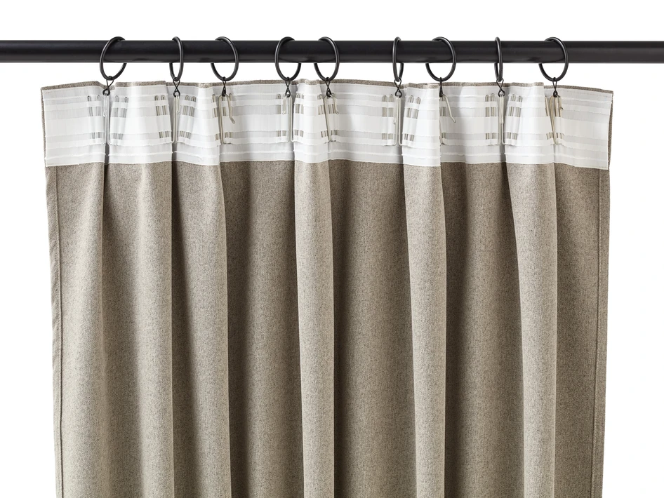 Dawn - Mörkläggningsgardin, 2-pack,135x300 cm - Beige