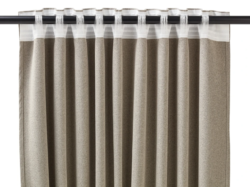 Dawn - Mörkläggningsgardin, 2-pack,135x300 cm - Beige