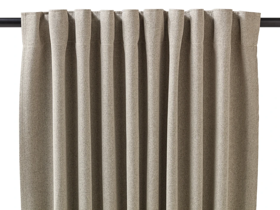 Dawn - Mörkläggningsgardin, 2-pack,135x300 cm - Beige