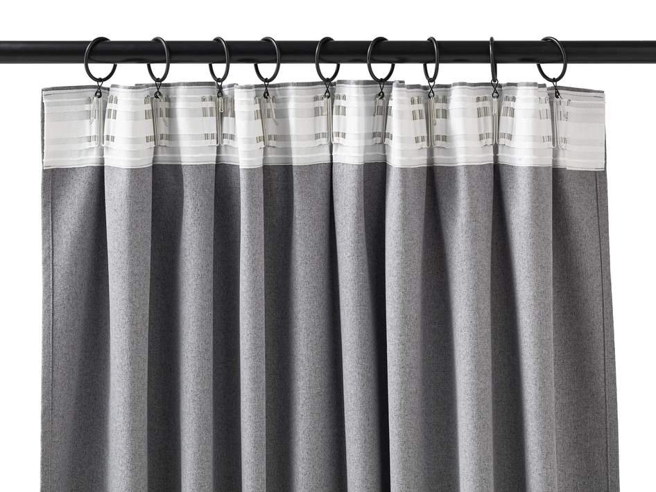 Dawn - Mörkläggningsgardin, 2-pack,135x300 cm - Grå