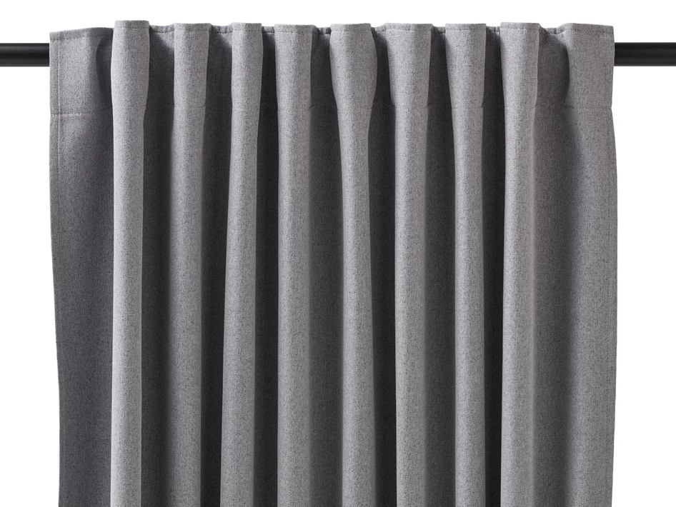 Dawn - Mörkläggningsgardin, 2-pack,135x300 cm - Grå